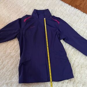 Nike Purple Golf Jacket with Black and Pink Details